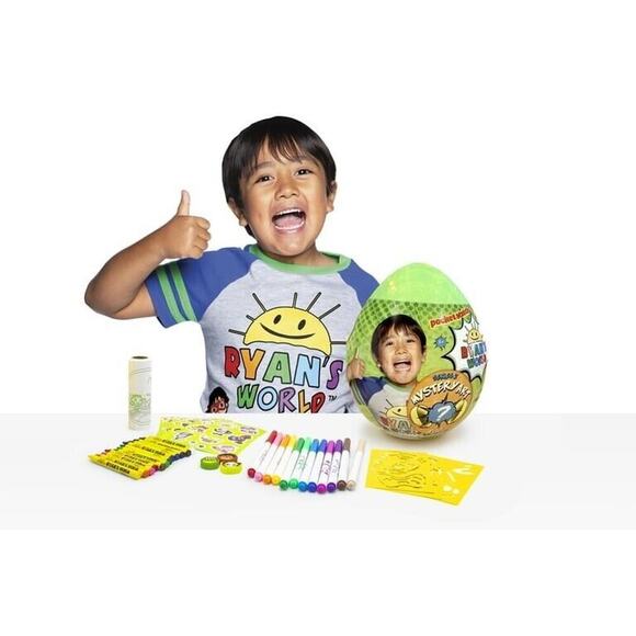 Collectable Ryan's World Surprise Mystery Egg Art Set Series 2 Toy YouTube - Picture 1 of 10